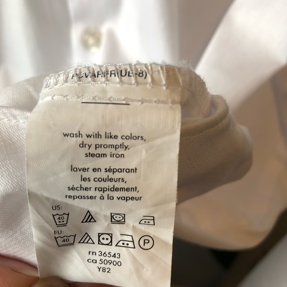 SALE VAN HEUSEN Men’s White Shirt SZ 17 XL - Picture 4 of 7